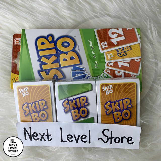 Card Game SKIPBO SKIP BO Mattel UNO READY STOCK! NEW!