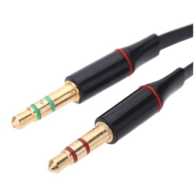 Kabel audio Aux 3.5mm Male ke 2 x 3.5mm Female HiFi - AV114