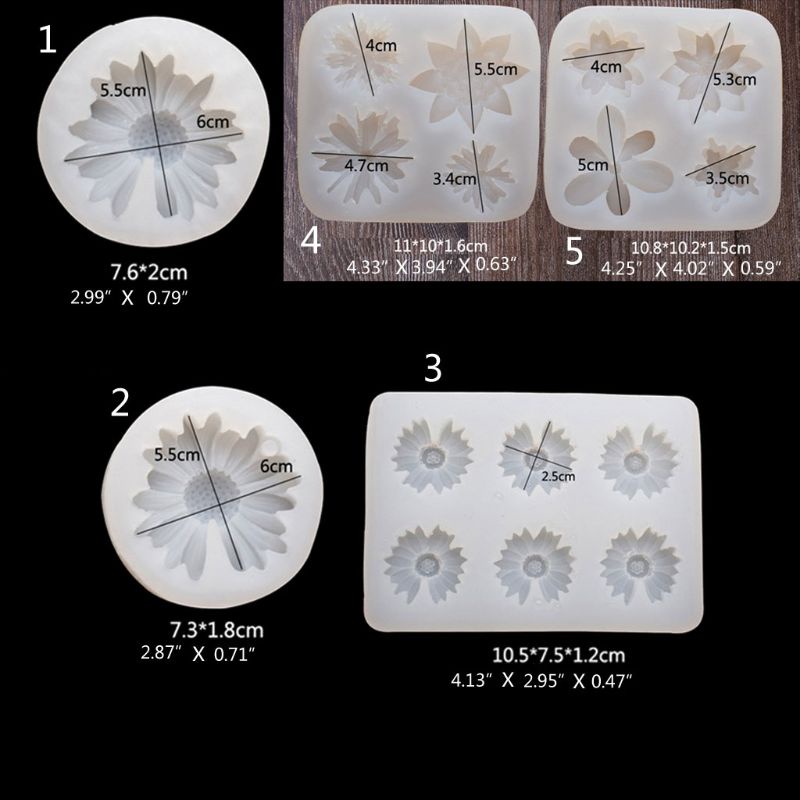 Siy Cetakan Kue / Coklat / Fondant Diy Bentuk Bunga Matahari Bahan Silikon