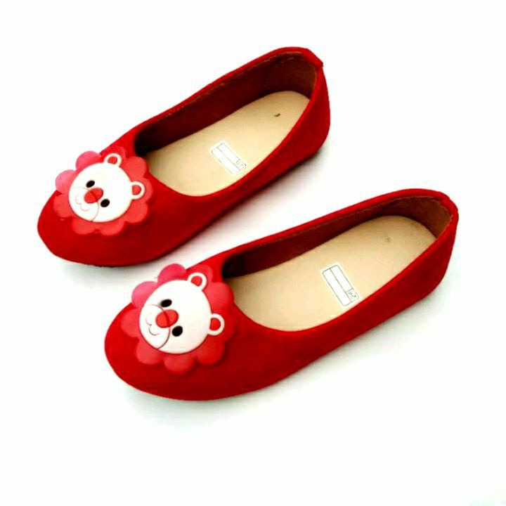 sepatu flatshoes anak perempuan motif kartun bunga matahari