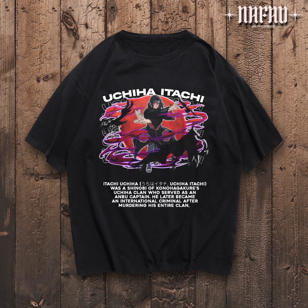 UCHIHA ITACHI ANIME T-SHIRT OVERSIZED Vintage