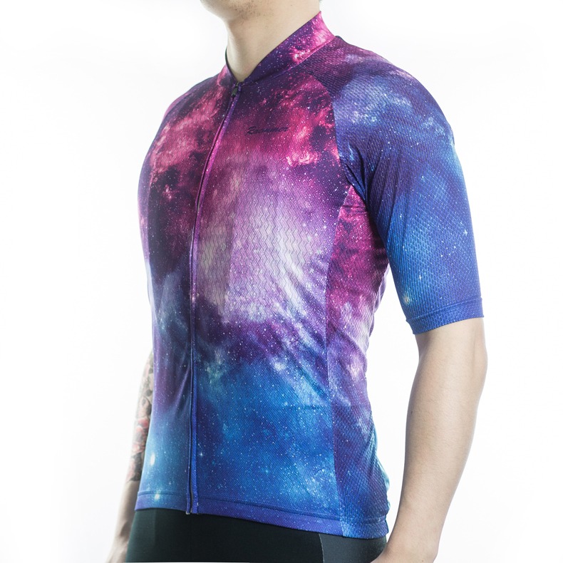 Jersey Sepeda Racmmer Colorful Galaxy