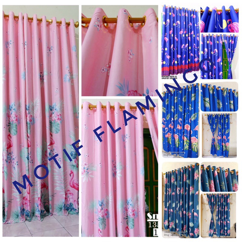 GORDEN SMOKRING KARAKTER FLAMINGO HORDEN PINTU DAN JENDELA