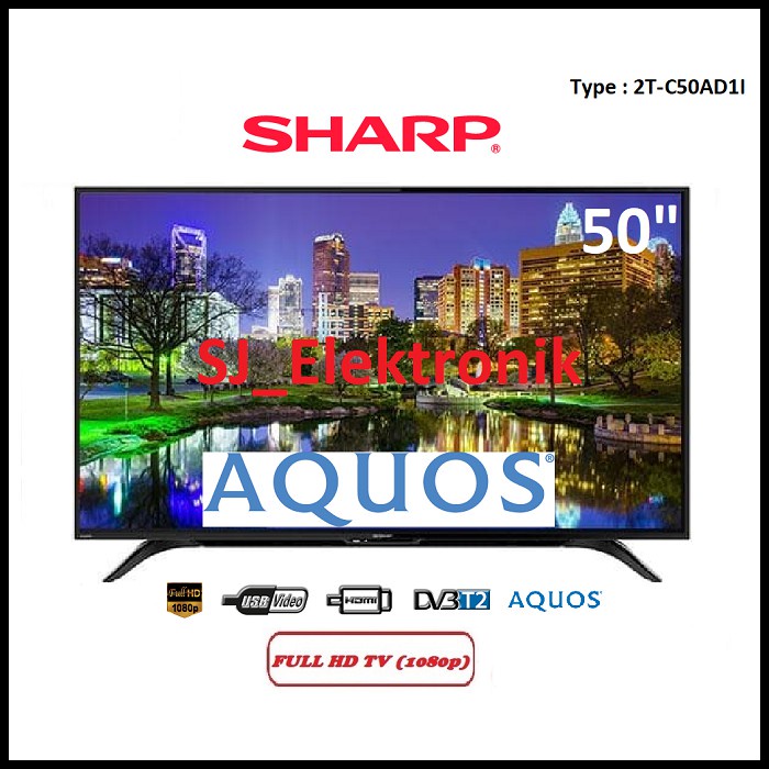 Jual (KHUSUS LUAR KOTA) LED TV Sharp 50 Inch 2TC50AD1I 50AD1 FullHD