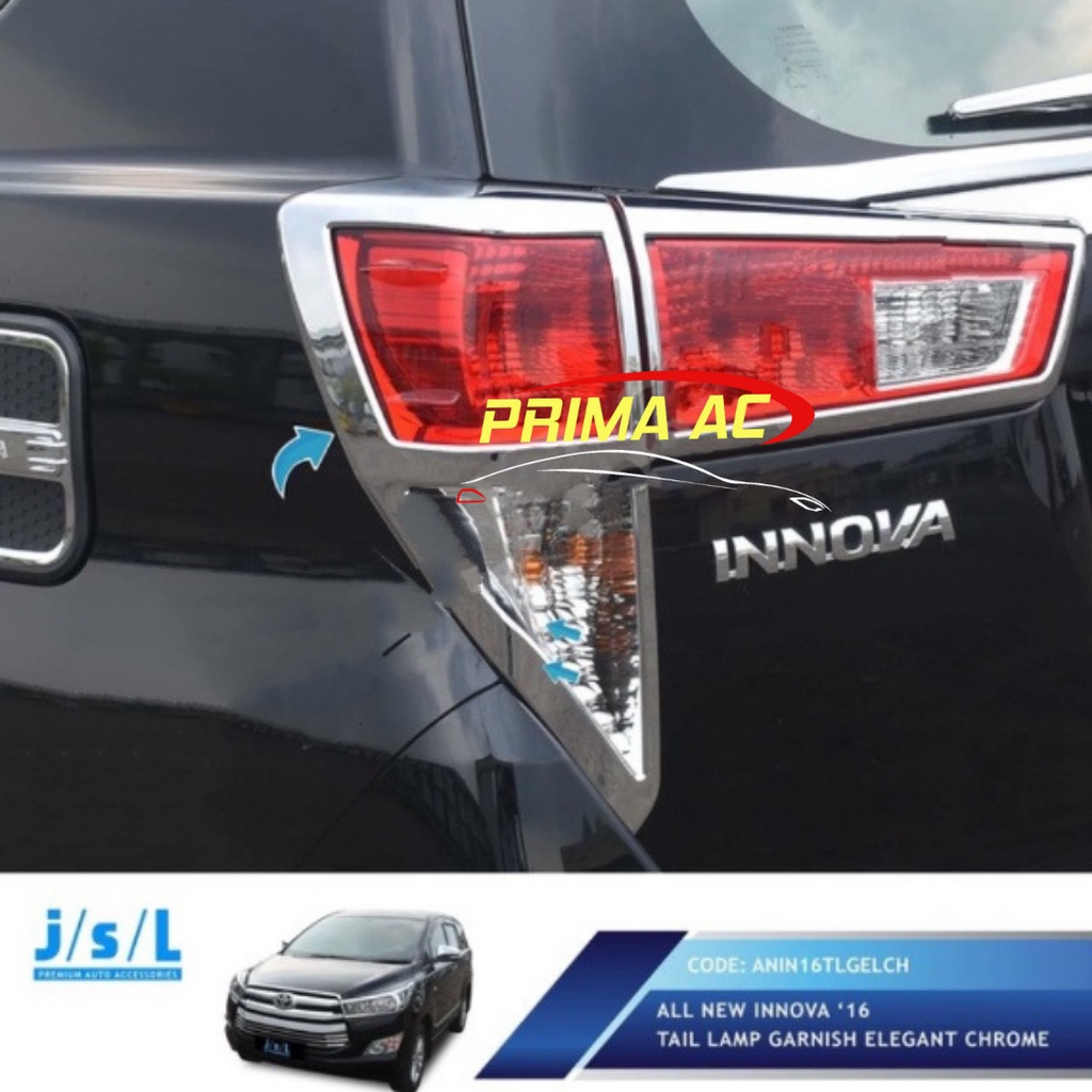 Cuci Gudang / Promo Diskon Innova Garnish Garnis List Lis Lampu Belakang Mobil Innova Reborn 2016-20