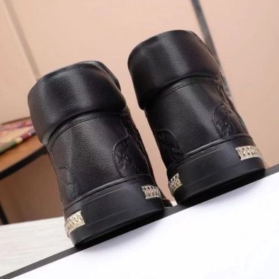 sepatu pria sneaker boots gc mirror quality shoes men cowok P1SHOES kulit hitam