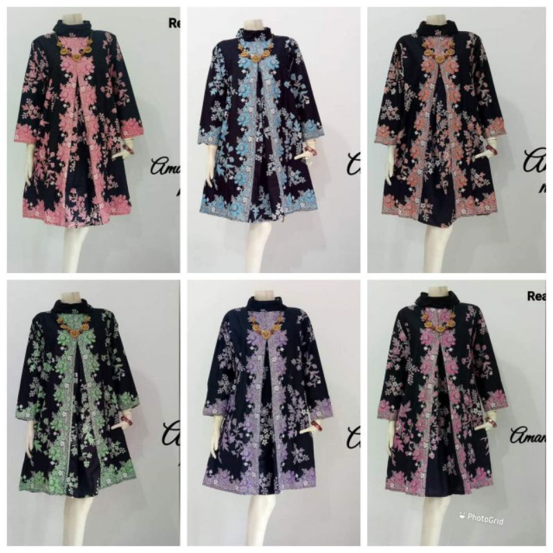 TUNIK BATIK // ATASAN BATIK WANITA JUMBO XL -XXXL