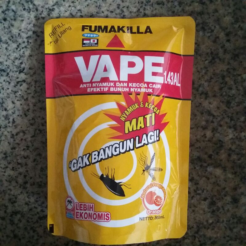 Obat Nyamuk Cair Fumakilla Cair Refill 360ml Anti Nyamuk Dan Kecoa Semprot