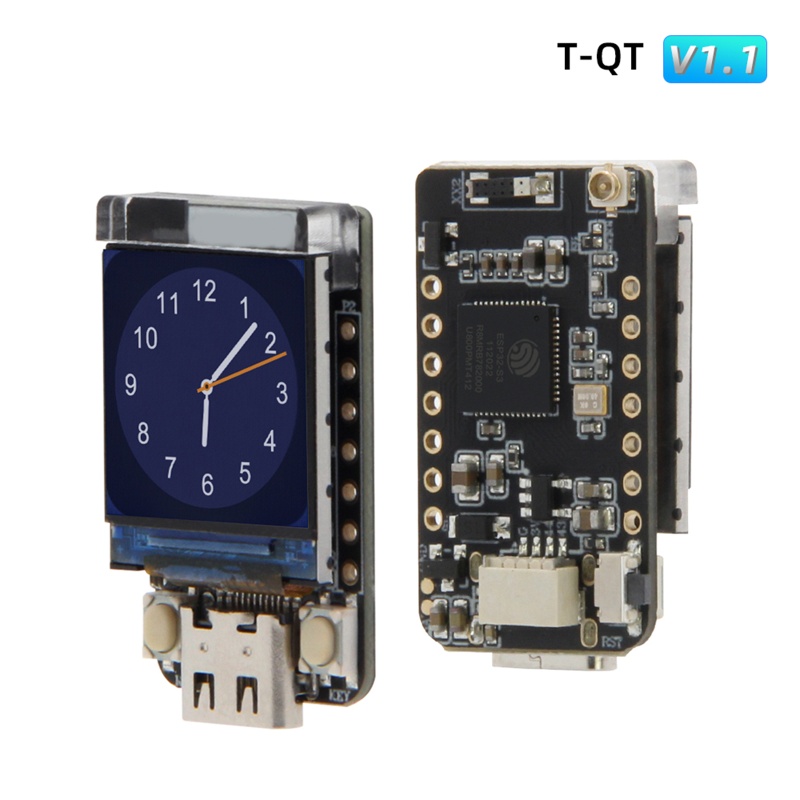 Btsg Untuk Ar duino 0.85 In LCD ESP32-S3 WiFi Papan Kontrol Kompatibel Dengan Bluetooth Untuk Modul T-Display TTGO (8MB)