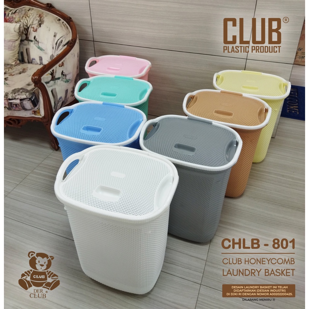 Laundry Basket Jumbo! Rak Keranjang Baju Kotor CLUB CHLB-801 Keranjang Baju Laundry Bag Original CLUB