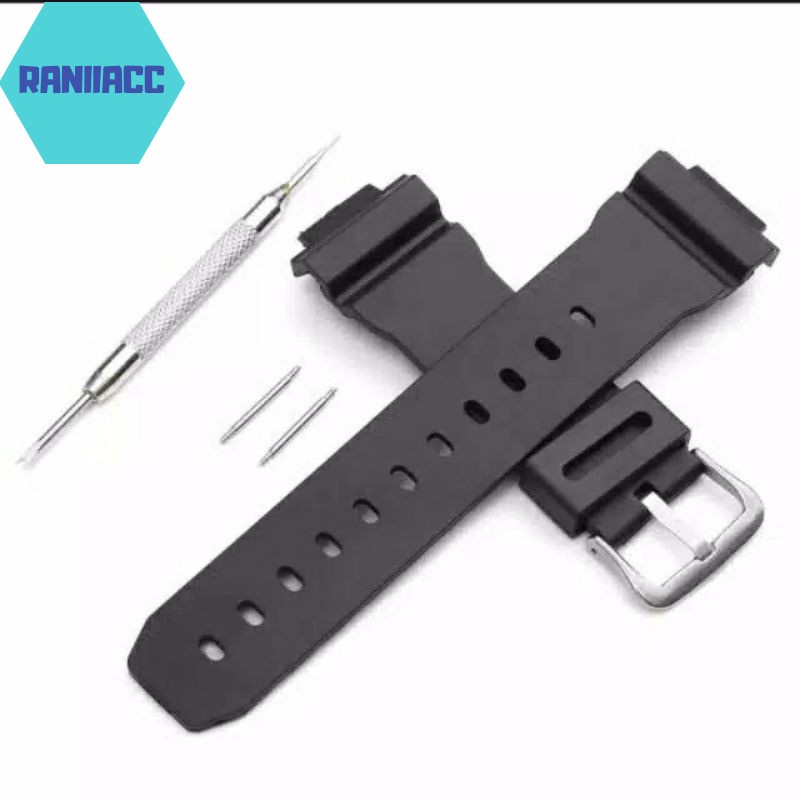 STRAP TALI JAM CASIO G-SHOCK DW-6900 / DW6900/ DW 6900 FREE PEN DAN OBENG REMOVER RUBBER STRAP GSHOC