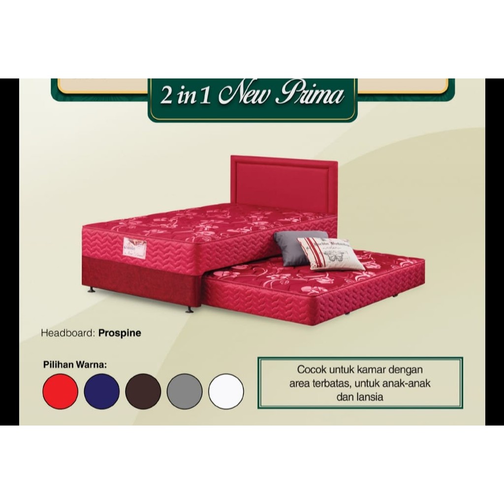 SPRINGBED GUHDO 2 in 1 UK 160x200 HEADBOARD PROSPINE