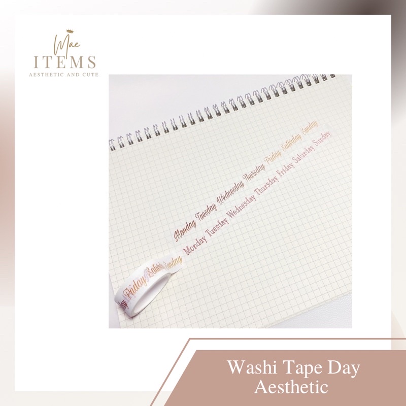 

[ECER STATIONARY] Washi tape day / Selotip harian / Washi Tape Harian / Scrapbook / Journal
