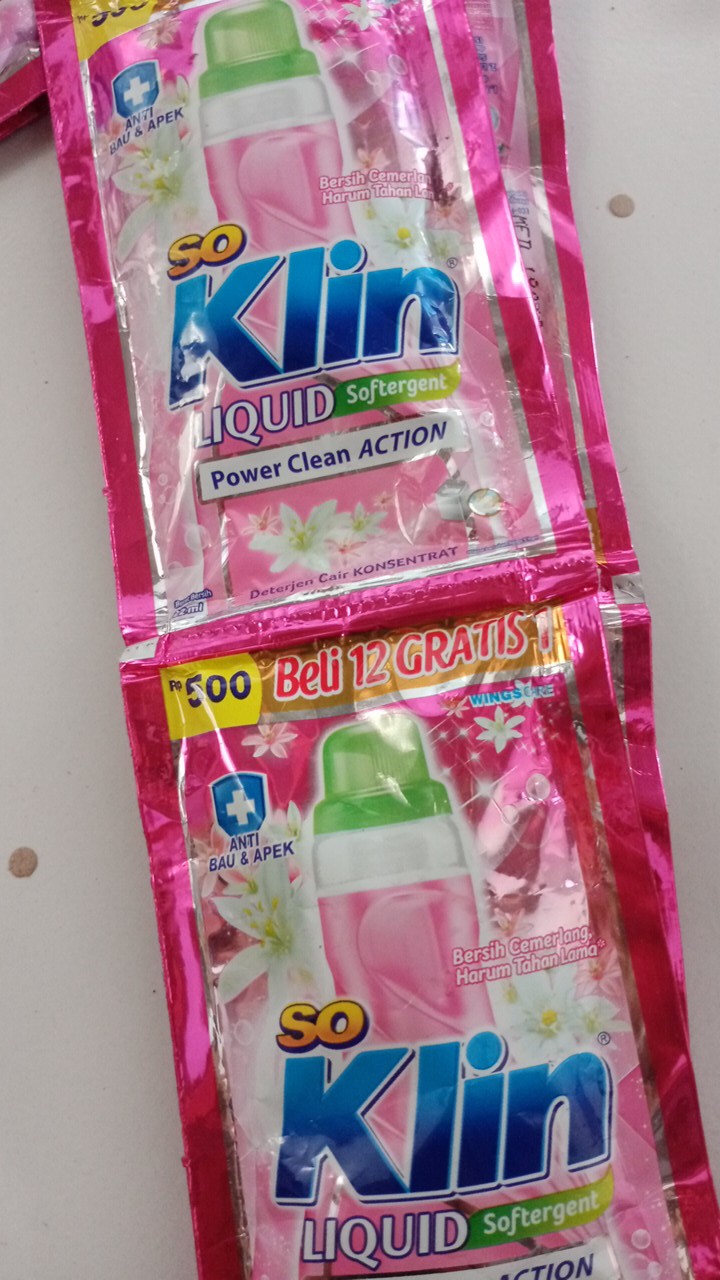 Soklin Liquid Deterjen Cair Sachet 22ml