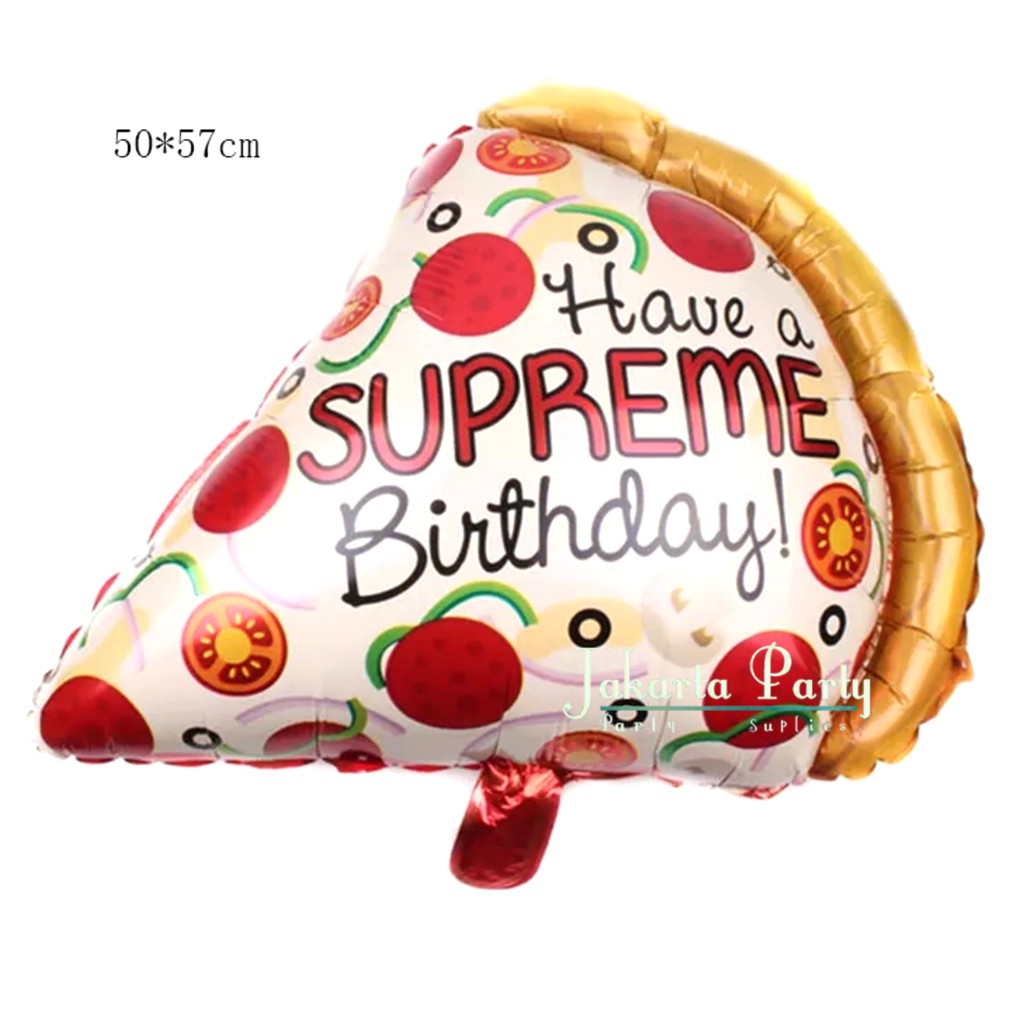 Balon Foil Pizza / Balon Pizza Supreme / Balon Pizza Jumbo