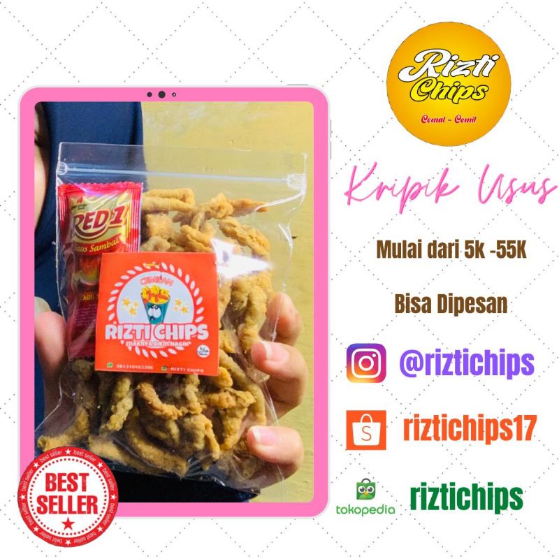 

[Grosir] Kripik usus | Kripik usus original | FREE SAUS SAMBAL