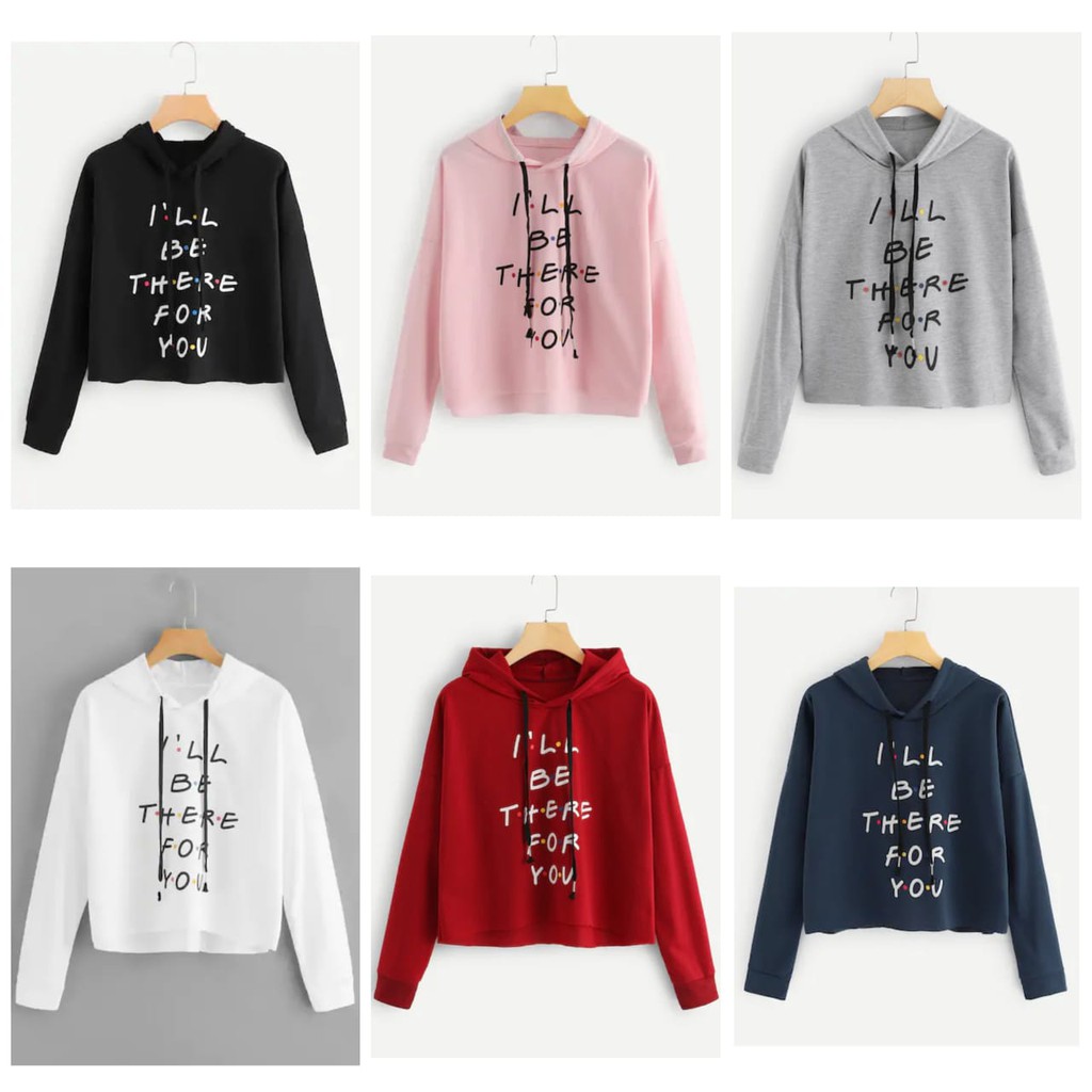 Bess - Sweater Hoodie Crop Murah / Sweater Hoodie Crop I BE THERE