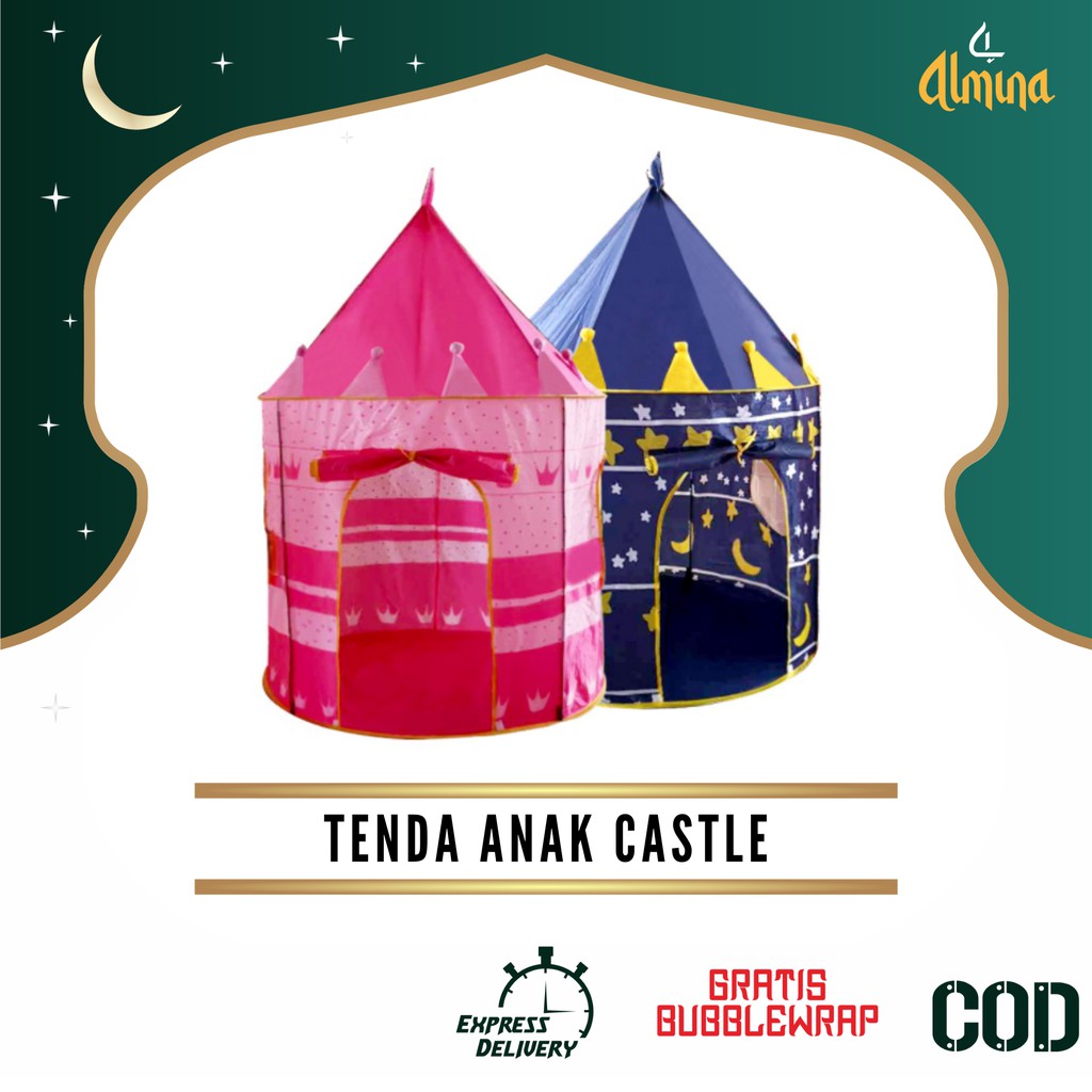 Tenda Anak Rumah Castle Jumbo Outdoor Indoor Tent Portable Almina