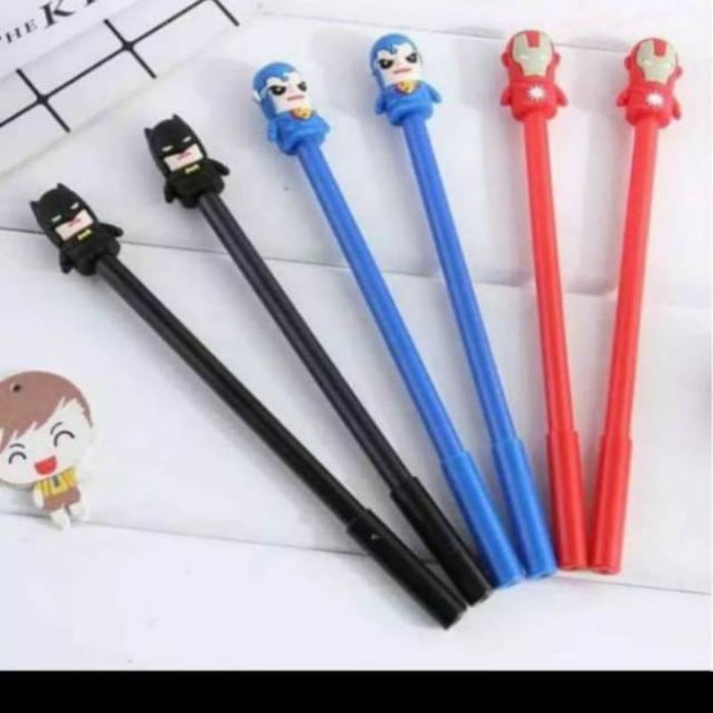 

Pen gel dc marvel 12 pcs