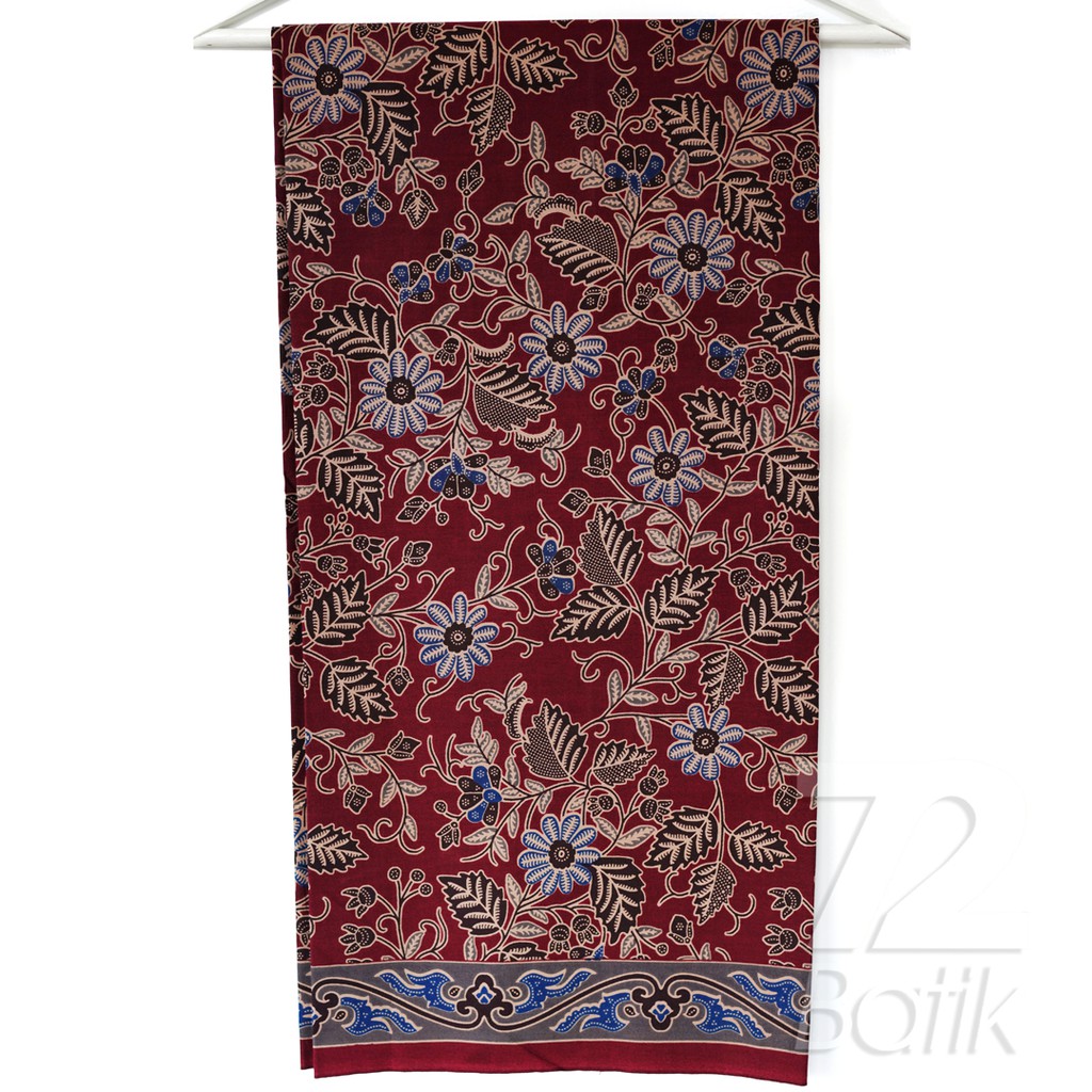 KAIN BATIK PREMIUM Bahan Katun Motif Sekar Maruto Warna Biru Tua Dongker Dark Blue 728371 Cap 72 Jarik Jarit Samping Kebat Panjang Batik Katun Modern Premium Bahan Seragam Batik Pernikahan Kantor Keluarga Murah Kamen Jadi Batik Bali Lembaran