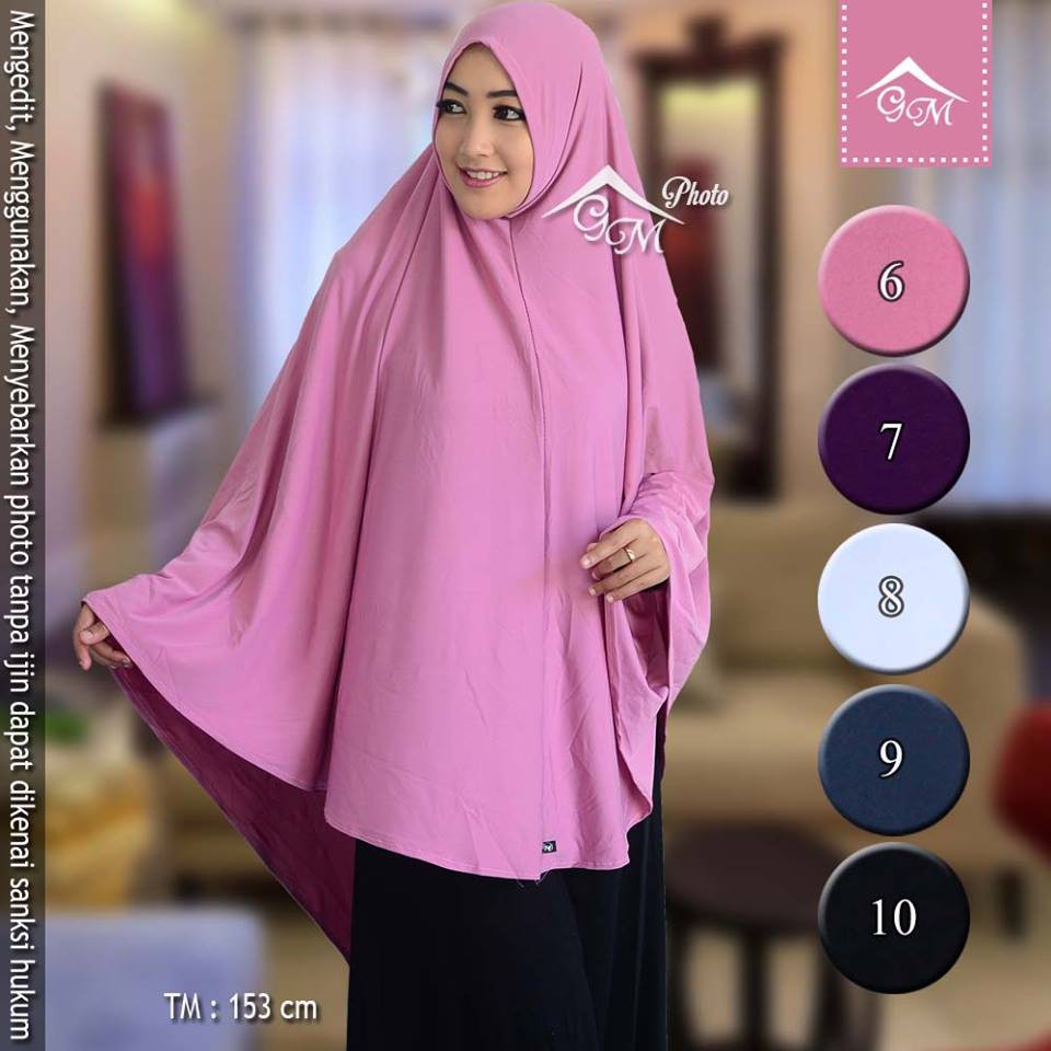  Jilbab  Besar  Syar I Voal Motif