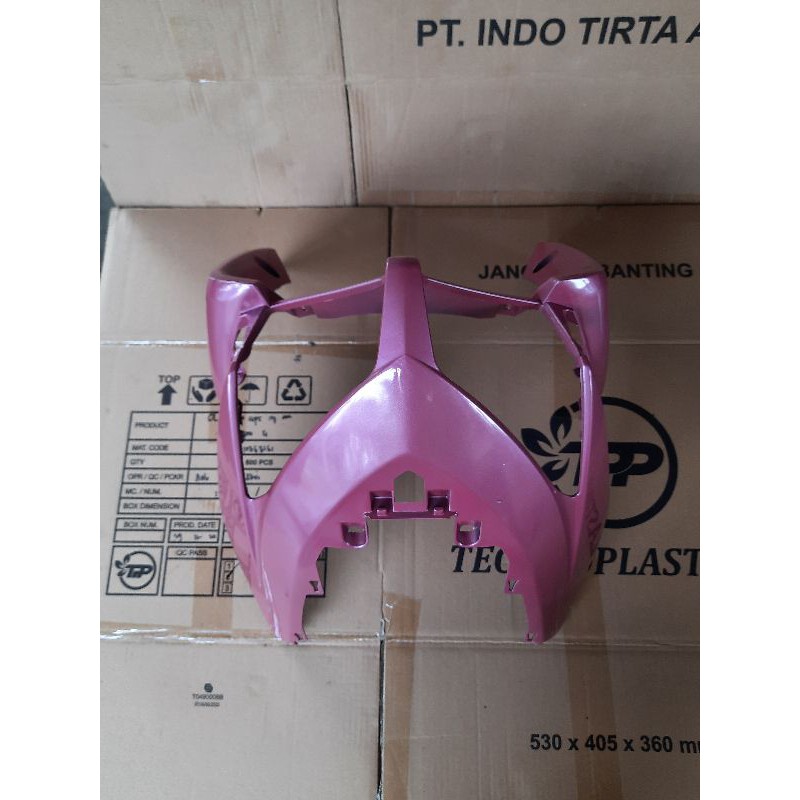 Tameng / dasi depan vario 110 karbu warna pink