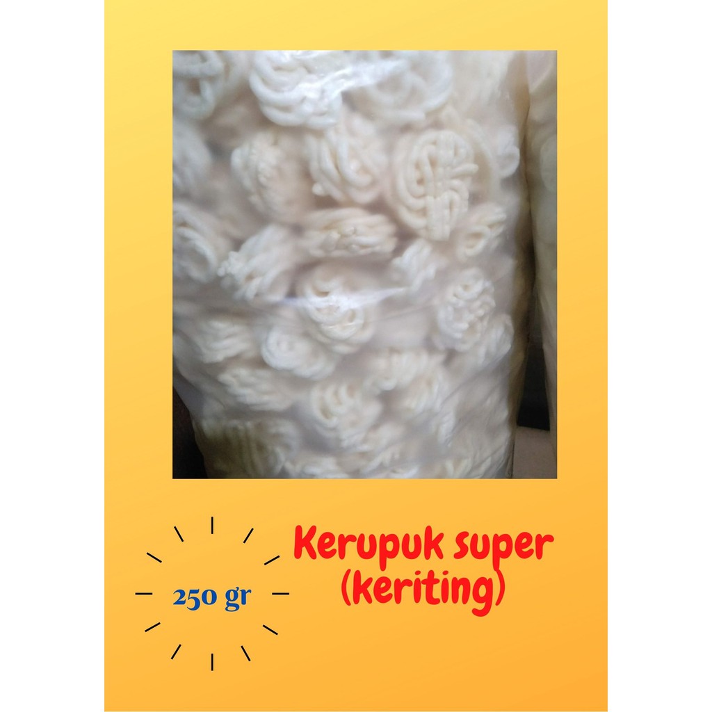 

KERUPUK MAWAR SUPER KEMPLANG MAWAR KERITING KHAS PALEMBANG 250GR