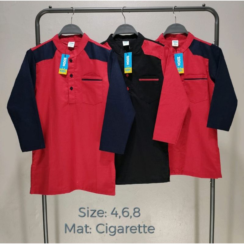 Baju Muslim Kurta Rizky billar usia 4 sampai 10 tahun