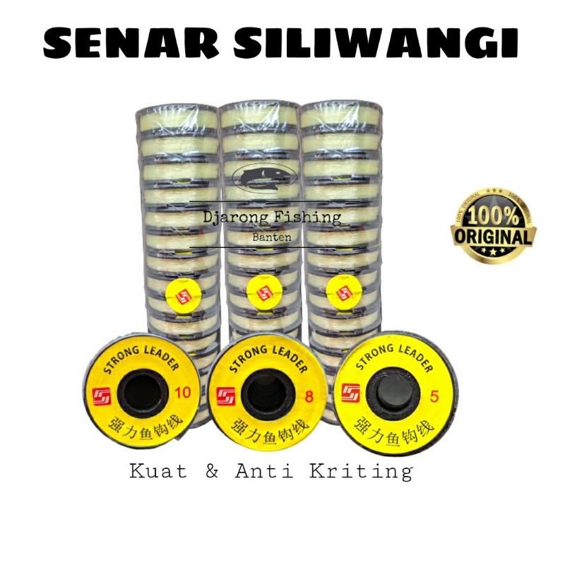 Senar Siliwangi Asli No 10 / 8 / 5 Strong Leader Tali Kenceh Termurah Anti Kriting Anti Kusut dan Be