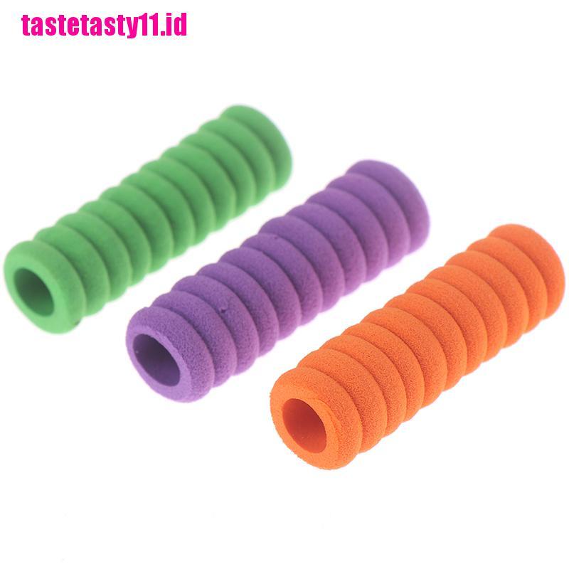 【TTID】10pcs Comfort Soft Foam Pen Pencil Grips Pen Control Pupil Handwriting Ai