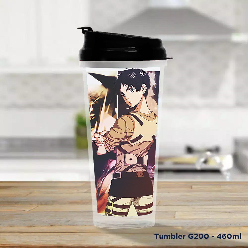 Pusat Mode Tumbler/Tempat Minum Design Attack On Tittan Eren