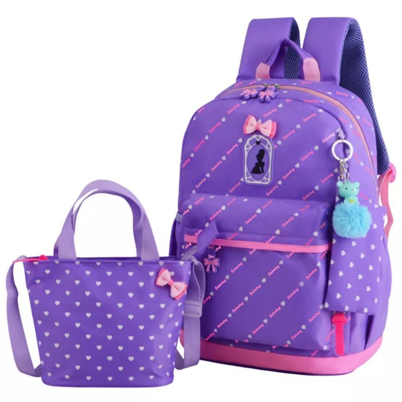 Tas Ransel Disney Anak Tk,sd,smp,Tas Ransel Karakter Free Ransel anak perempuan Cod/Tas Sekolah untuk Anak Perempuan Anak Laki-laki Sekolah Dasar Ransel Besar Nilon Kartun Cetak