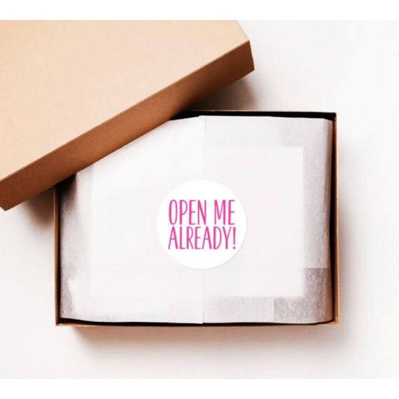 [Min 25] KERTAS PACKAGING KARDUS OLSHOP BAJU FOODGRADE KUE ROTI SOUVENIR HIJAB TISU PEMBUNGKUS BOX