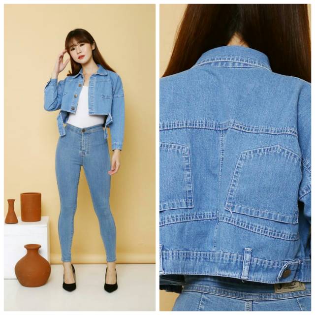 vr Jaket Jeans crop Leony