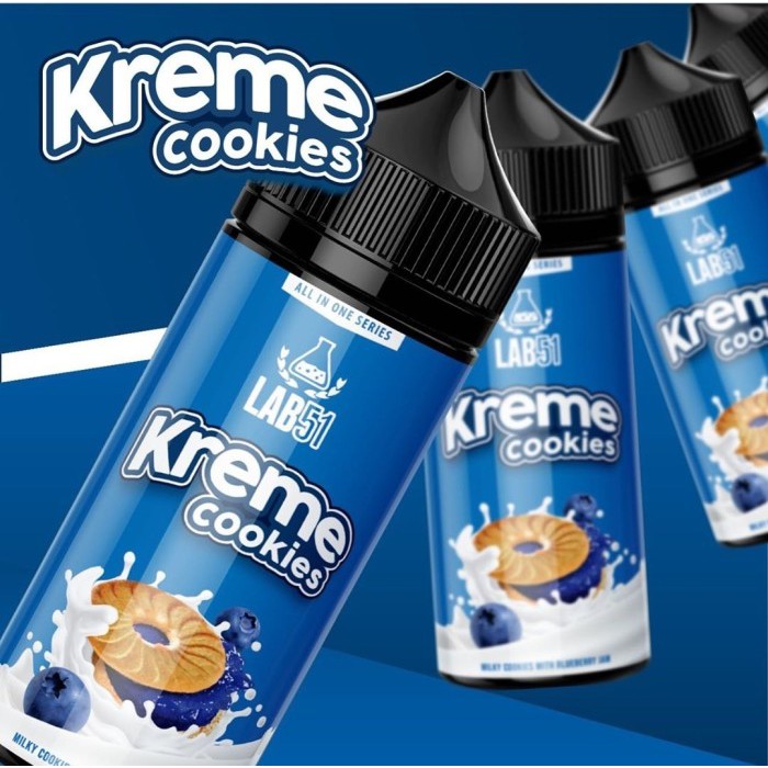 kreme cookies series 100ml 3&amp;6mg by LAB51 berpita cukai