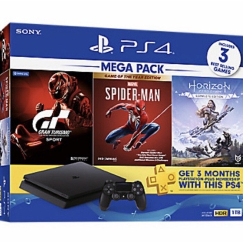 PS4 SLIM 1TB MEGAPACK 3 / PS 4 SLIM 1 TB MEGAPACK 3 BUKAN PS4 MEGAPACK 2
