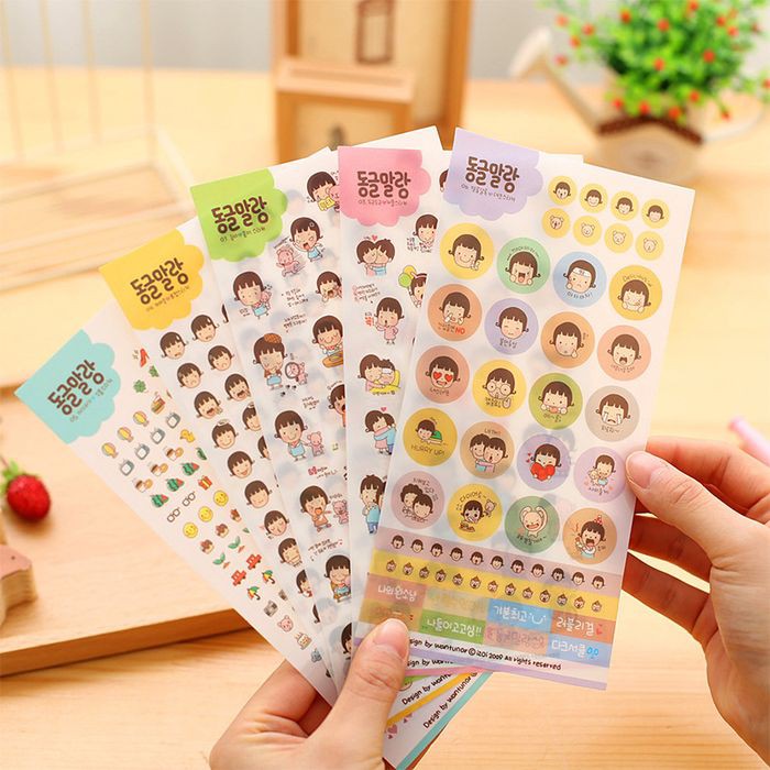 

Sticker Kartun Korea Imut