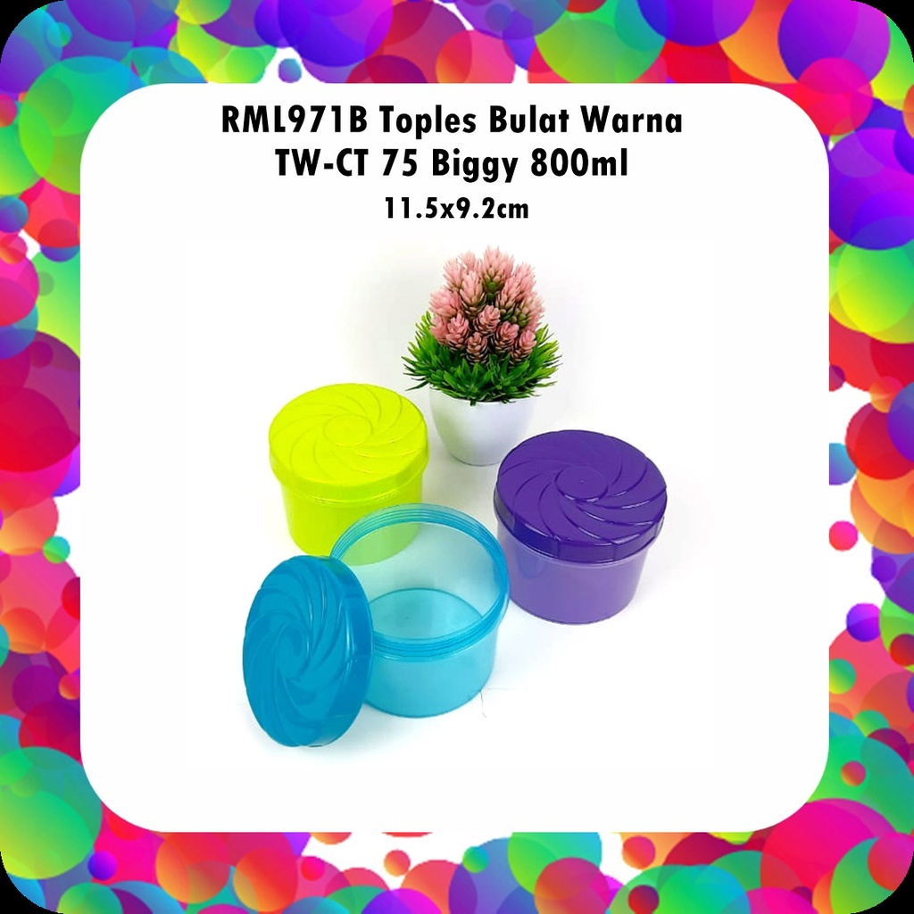 RML971B Toples Bulat Warna TW-CT 75 Biggy 800ml