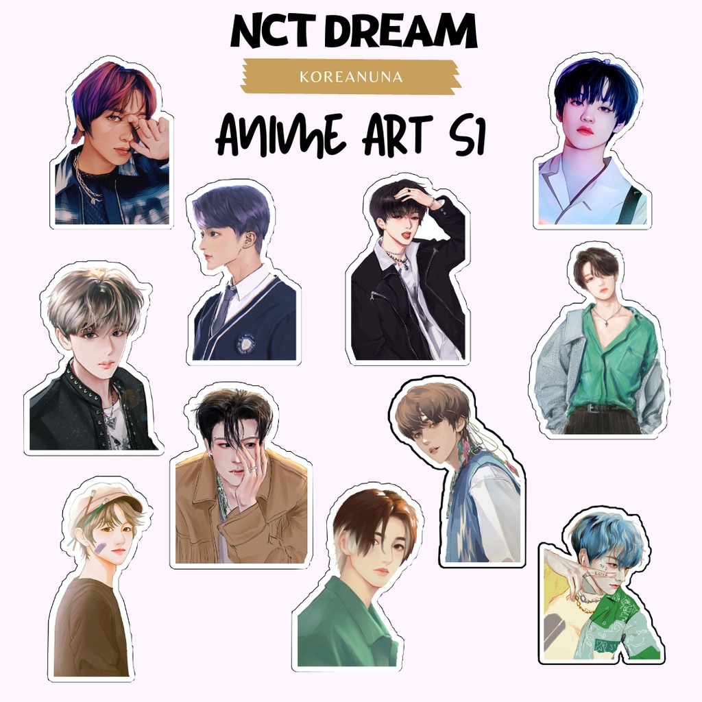 Jual Sticker Kpop Nct Dream Anime Art Kartun Chibi Lucu Aesthetic