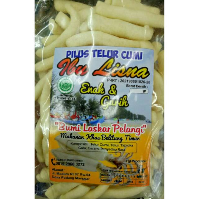 

Pilus Telur Cumi Ibu Lisna Asli Belitung