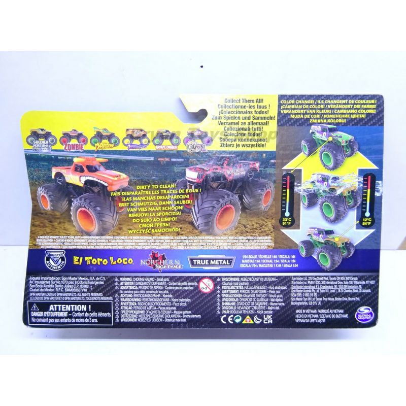 Monster Jam Color Change Northen Nightmare &amp; El Toro Loco