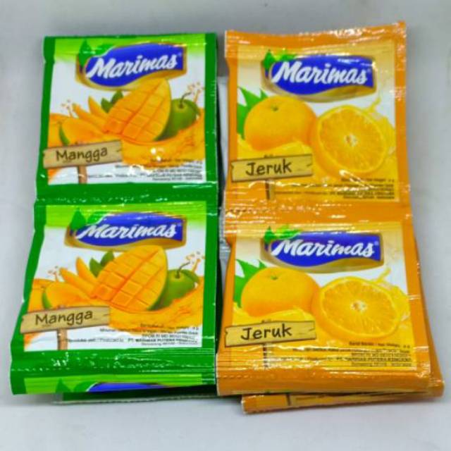 

MARIMAS, MINUMAN SERBUK INSTAN, POWDER DRINK, Rp. 2.9500 per 10 pcs