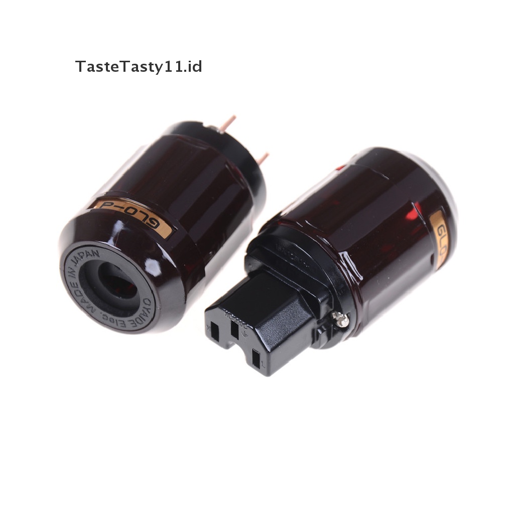 (Tastetasty) Konektor Audio C-079 Iec Female P-079 Male Us Power Plug Lapis Emas Diy