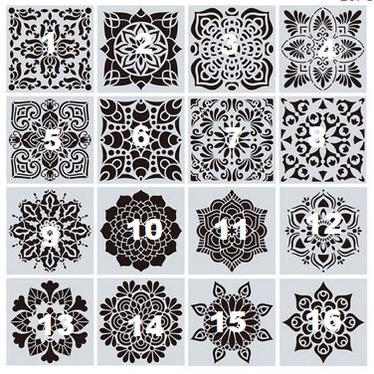 Plastic Stencil - Stensil Dekorasi Motif_MANDALA16