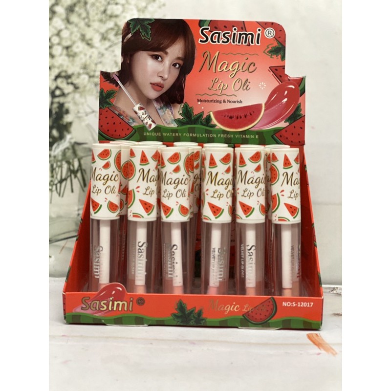 (6 PCS) LIP OIL MAGIC SEMANGKA SASIMI