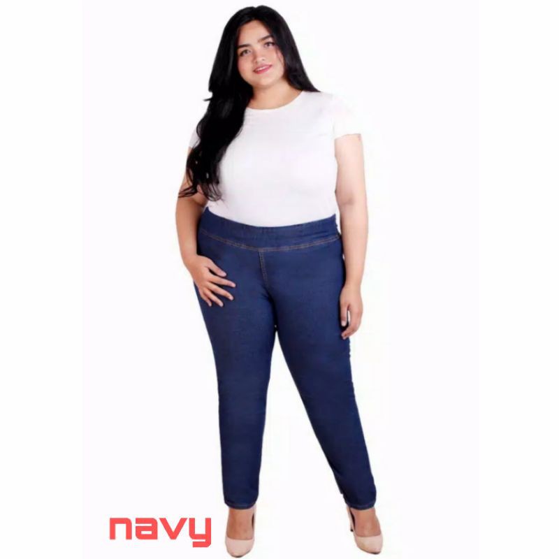 (27-42) Celana Jeans super jumbo wanita | jegging jeans murah | jeans wanita jumbo | legging jumbo