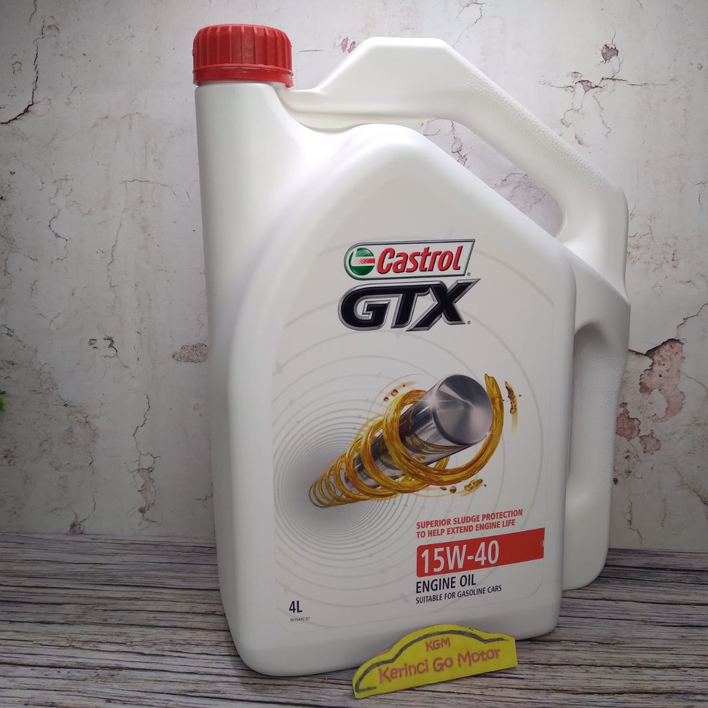 Oli Castrol GTX 15W-40 4 Liter Bensin - Castrol GTX 15W-40 Gasoline