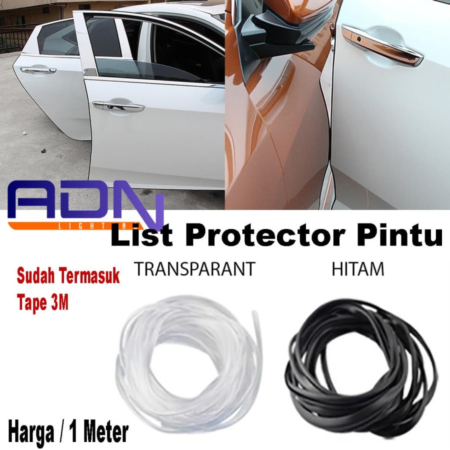 LIST KARET PINTU PELINDUNG PINTU PEREDAM MOBIL UNIVERSAL PER METER BY ADN