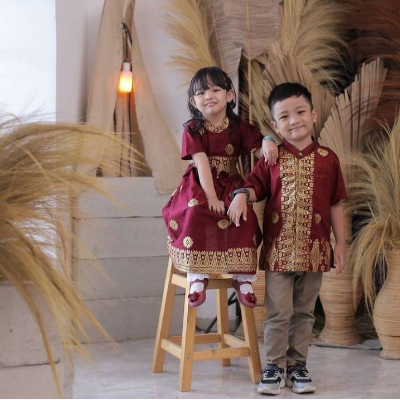 COUPLE GAMIS SONGKET PALEMBANG MARON