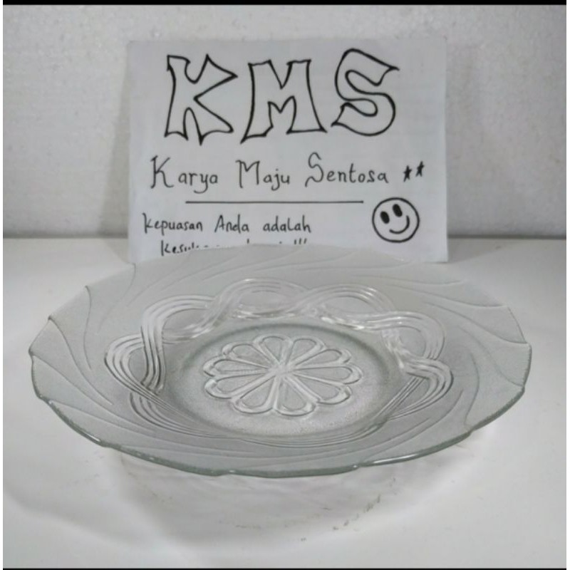 PIRING MAKAN KACA BENING